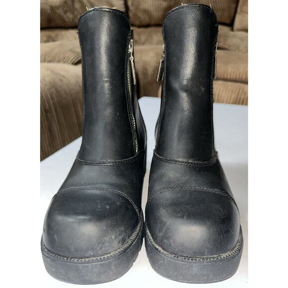 Harley Davidson Amherst‎ Moto Motorcycle Riding Chunky Y2K Boots #82016 Sz 7.5 - Picture 10 of 10